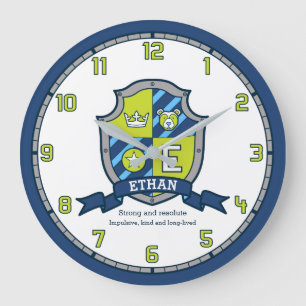 Björnen för blått för det Ethan pojkenamn skyd Stor Klocka