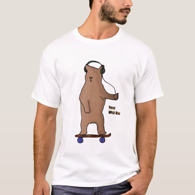 Björnen med mig - stiga ombord djur t-shirt (Framsida)
