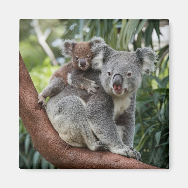 Björnen mor och Baby Koala Magnet (Framsidan)