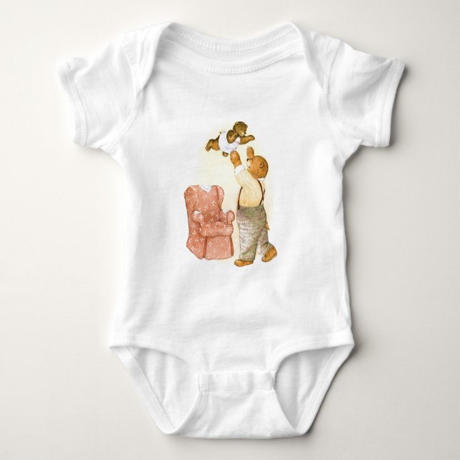 Björnen pappa och Baby Tröja (Framsida)