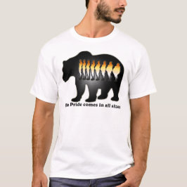 Björnen som pride kommer storleksanpassar tee shirt