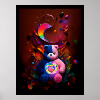 Björnen som tar hand om en poster