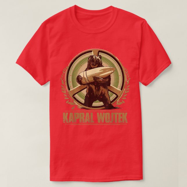 björnen Wojtek polska Bear Kapral Wojtek T Shirt (Design framsida)