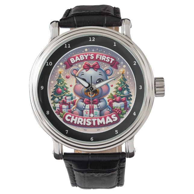 Björnens Första Jul Dekorativ Armbandsur (Framsida)