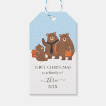 Björnens första jul som en familj på 3