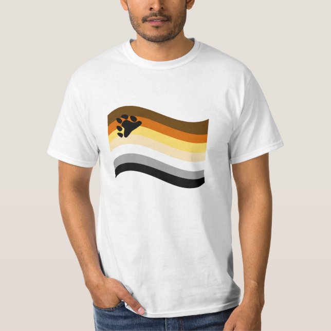 Björnens stolthetsvåga flagga t shirt (Framsida)