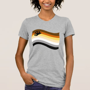 Björnens stolthetsvåga flagga t shirt