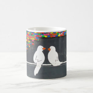 Björnfåglars vägg: graffiti wall kaffemugg