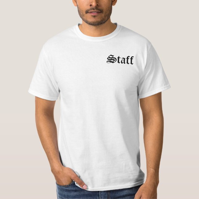Björnfälla bemannar skjortan (vit) tee shirt (Framsida)
