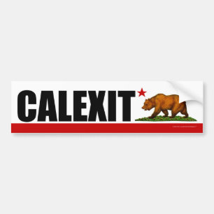 Björnflagga för CALEXIT Kalifornien Bildekal