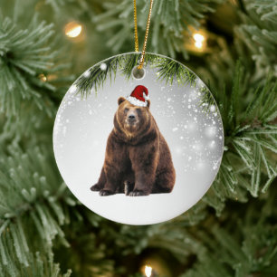 Björngåva till Bear Älskare Vuxen Kid Julgransprydnad Keramik