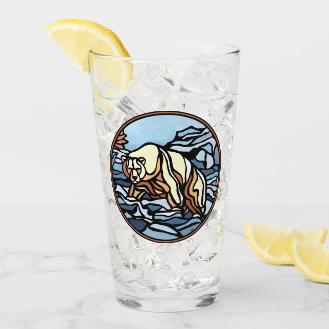 Björnglasets Polar Björnglas Personlig Glaskopp (Framsida Ice)