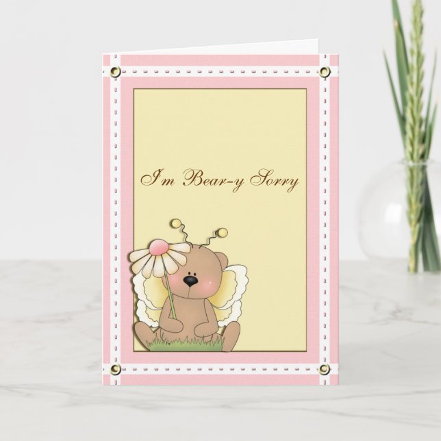 Björnhäst från födelsedagen kort (Framsida)