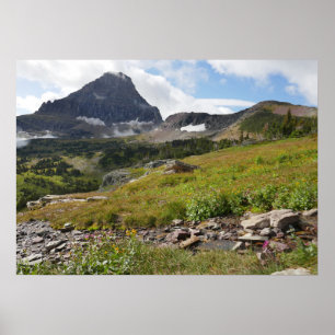 Björnhattberget och Glacial bäck Poster