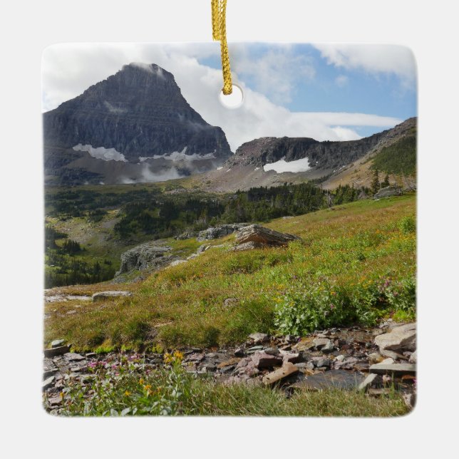 Björnhattberget och Glacial Ström Julgransprydnad Keramik (Framsida)
