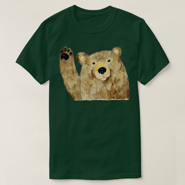 Björnhög fem färger 1 t shirt (Design framsida)