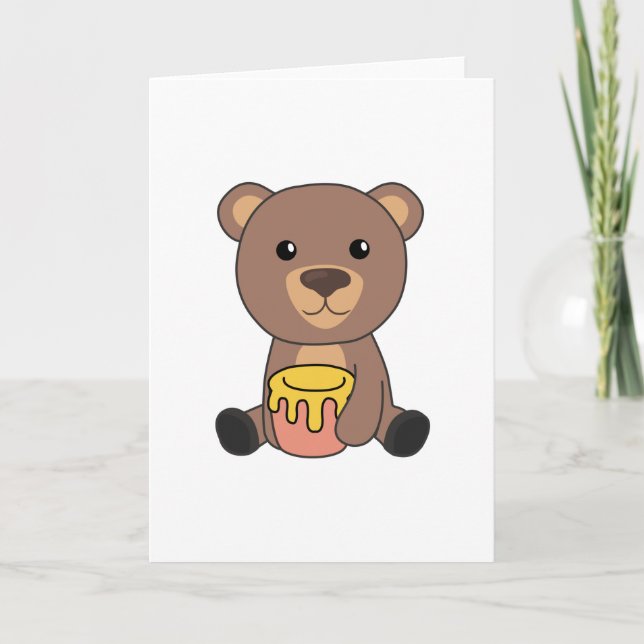 Björnhonung Bear Little Bear Brown Bear Bear Bear  Kort (Framsida)