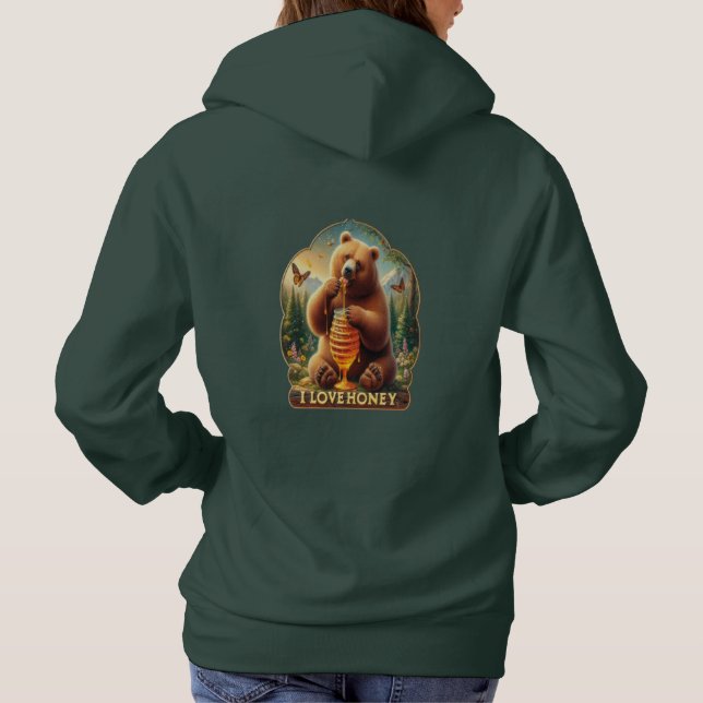 Björnhonung från honungskomb t shirt (Baksida)