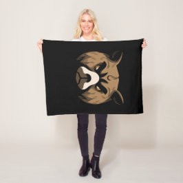 Björnhuvud Fleecefilt