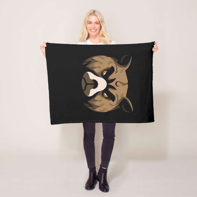 Björnhuvud Fleecefilt (På plats)