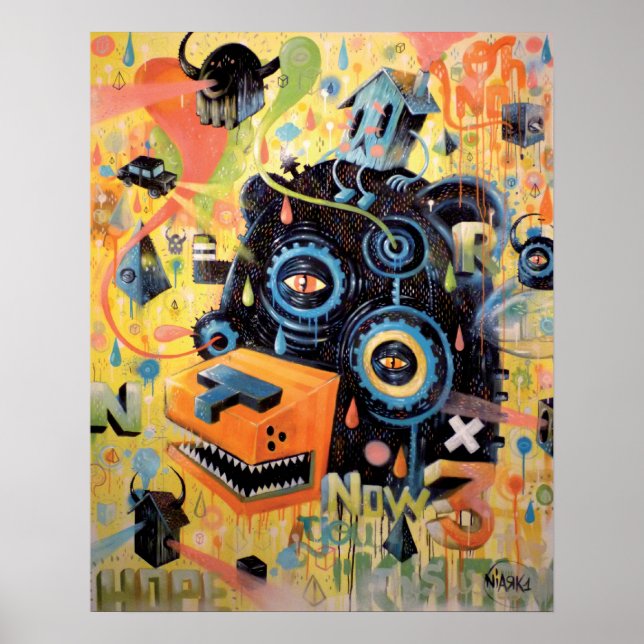 Björnhuvud Poster (Framsidan)