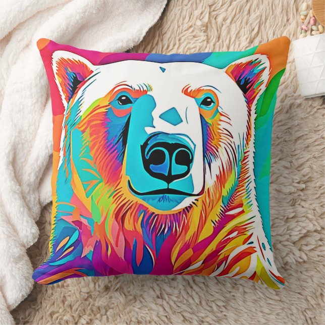 Björnhuvudsverk Kudde (Filt)