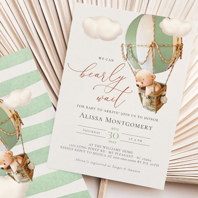 Björninbjudan Hett-Luft Inbjudningar (Skapare uppladdad)