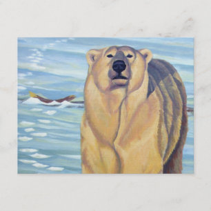 Björninbjudan, Personlig Polar Bear Art Cards Inbjudningar