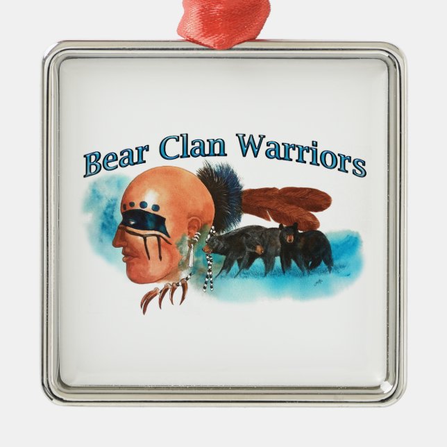 Björnklankrigare Julgransprydnad Metall (Framsidan)