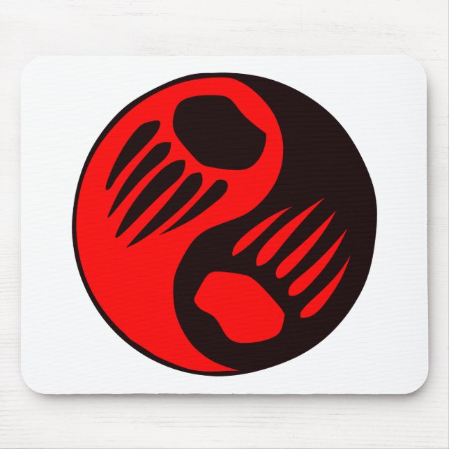 Björnklo Yin Yang Musmatta (Framsidan)