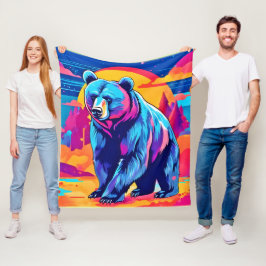 Björnkonst Fleecefilt