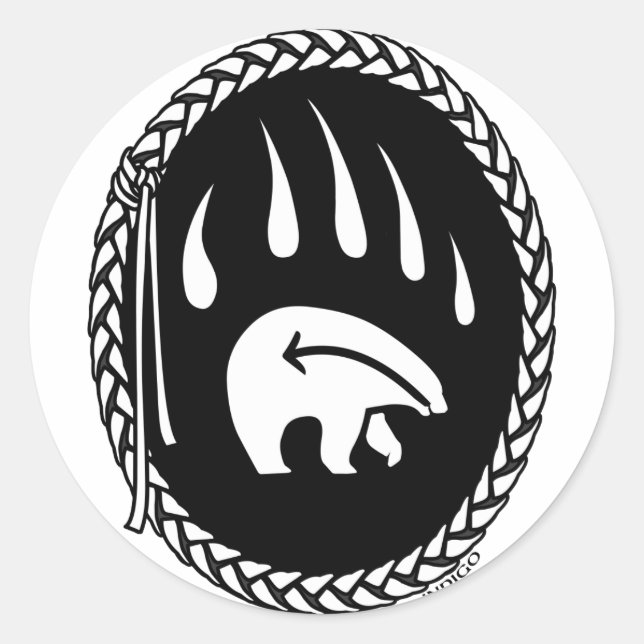 Björnkonstnärer Förstlingsbidrag Runt Klistermärke (Framsida)