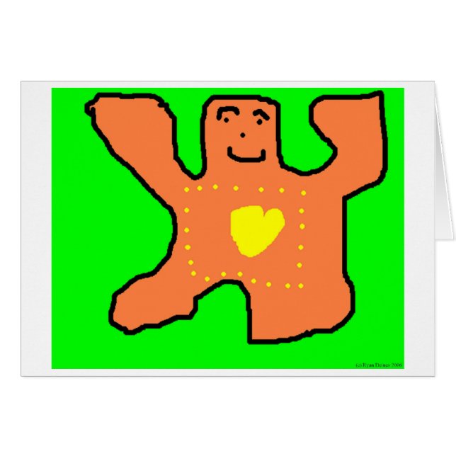 Björnkort Hälsningskort (Framsidan Horizontal)