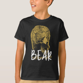 Björnkraftsdjur, två sidor tryckta t shirt