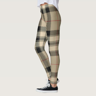 Björnkrage och svart formgivning leggings