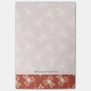 björnlappverk mönster post-it block