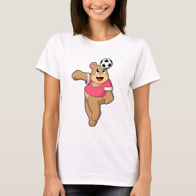 Björnlös som fotbollsspelare med fotboll.PNG T Shirt (Framsida)