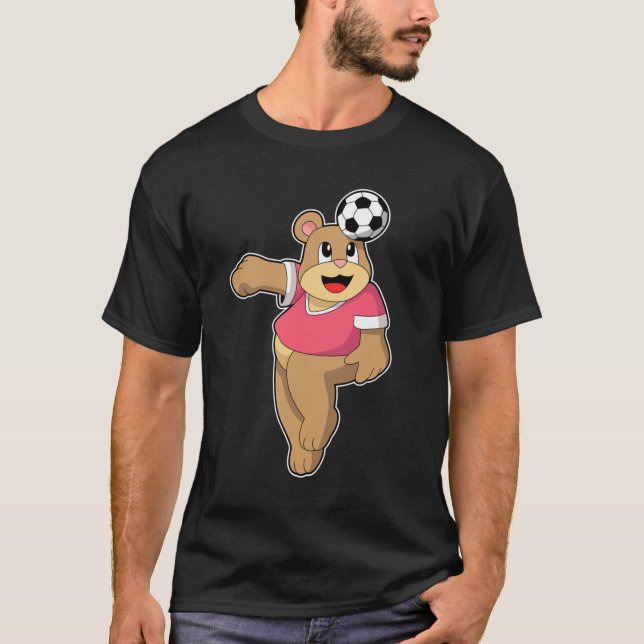 Björnlös som fotbollsspelare med fotboll.PNG T Shirt (Framsida)