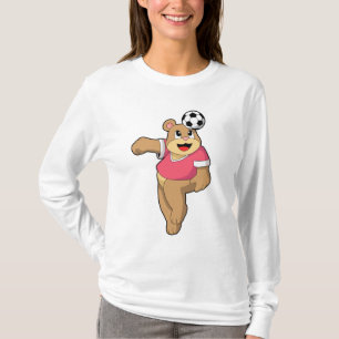Björnlös som fotbollsspelare med fotboll.PNG T Shirt