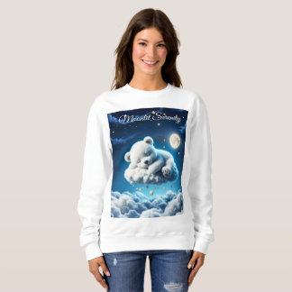 Björnmoln som sover måne djurdröm t shirt