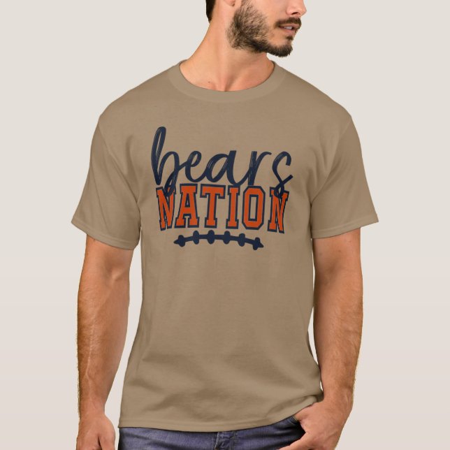 Björnnation 1 roliga vänner t shirt (Framsida)