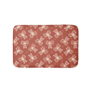 björnpatchworkmönster badrumsmatta