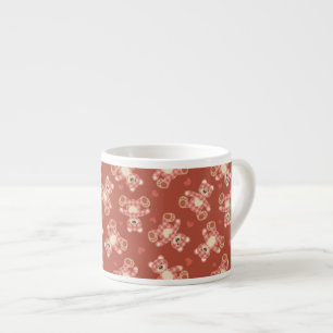 björnpatchworkmönster espressomugg