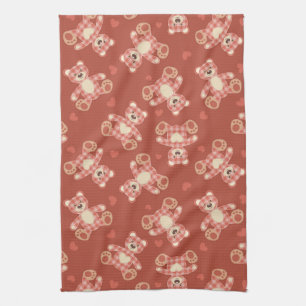 björnpatchworkmönster kökshandduk