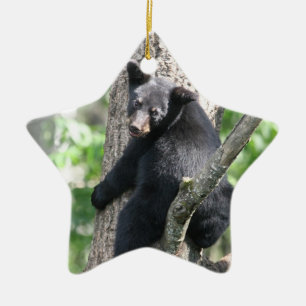 björnprydnad julgransprydnad keramik