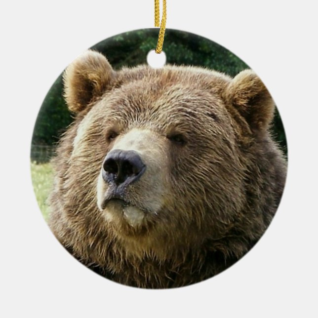 Björnprydnad Julgransprydnad Keramik (Framsidan)