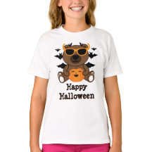 Björnpumpa, svart fladdermus Happy halloween