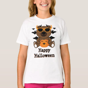 Björnpumpa, svart fladdermus Happy halloween T Shirt