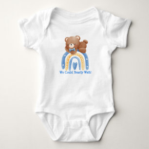 Björnregnbåge Vi kunde knappt vänta Baby Bodysuit T Shirt