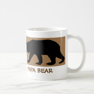 BjörnSilhouettemuggen läser: PAPPABJÖRN Kaffemugg